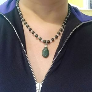 Jade necklace. New condition.